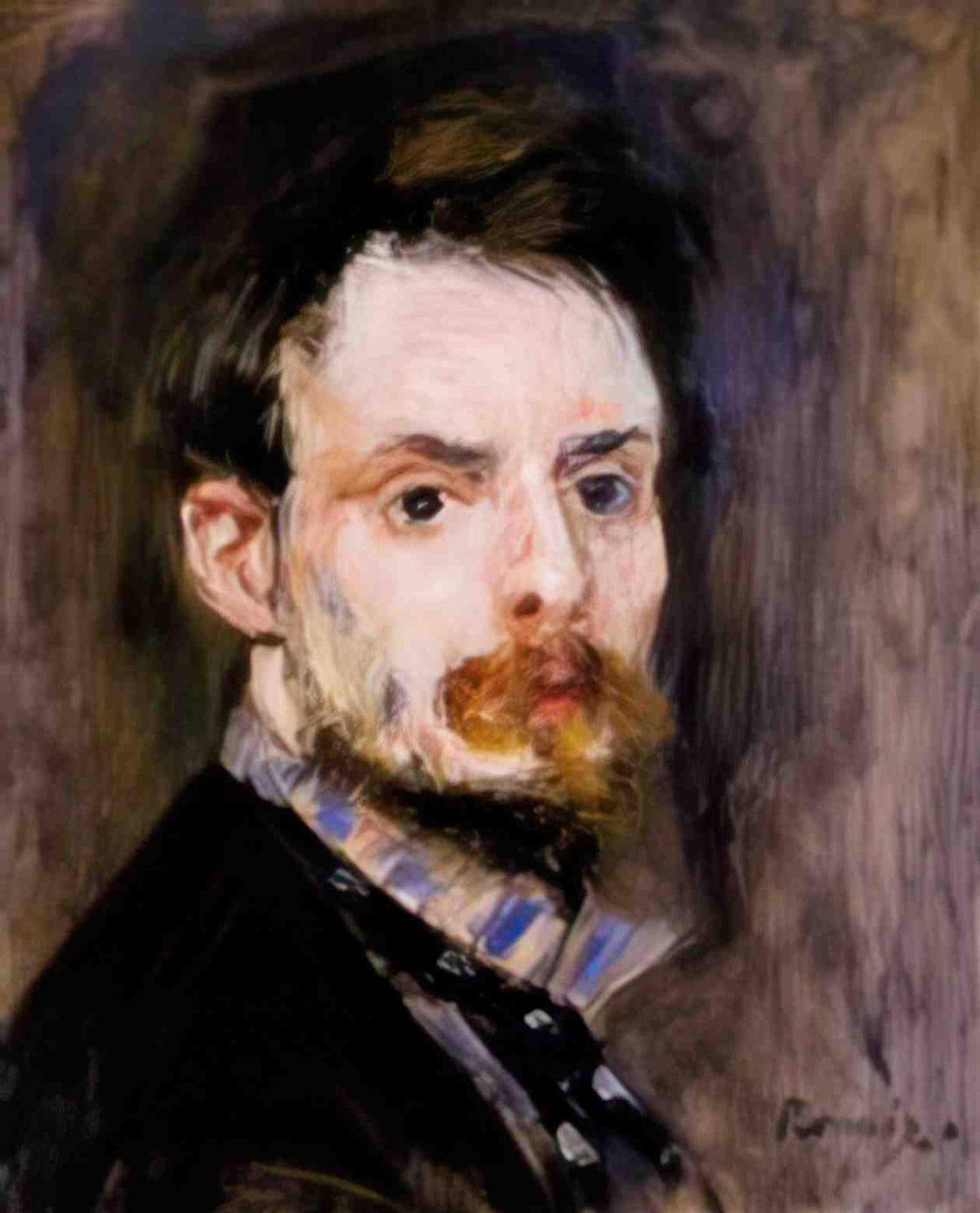 Pierre Auguste Renoir self portrait 1 Art A4 Photo Print
