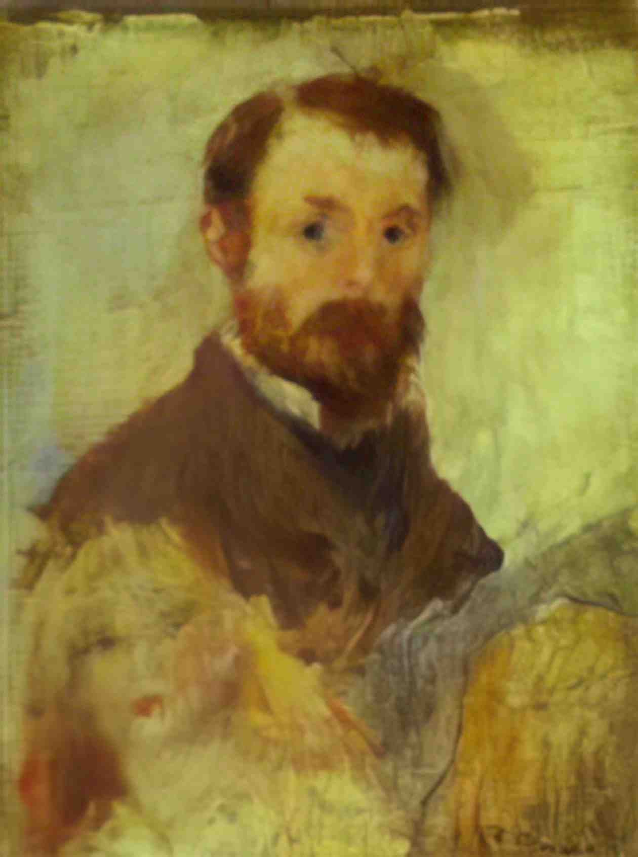 Pierre Auguste Renoir self portrait Art A4 Photo Print