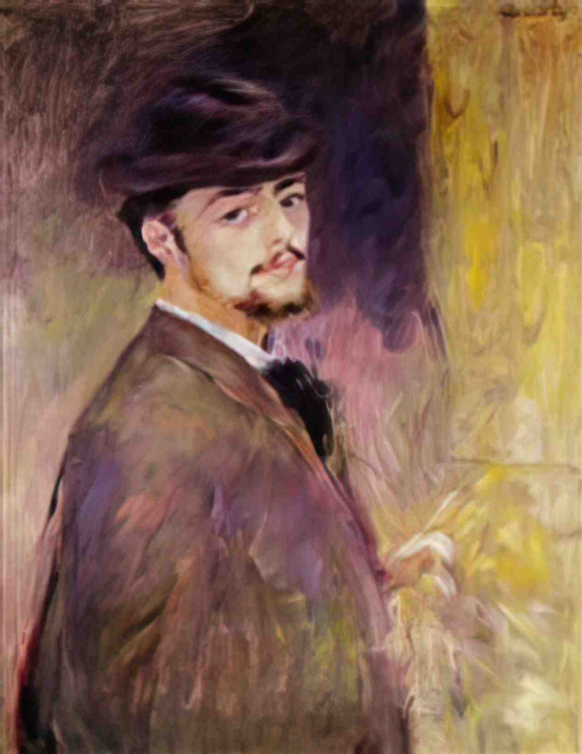 Pierre Auguste Renoir self portrait at the age of thirty five 1876 Art A4 Photo Print