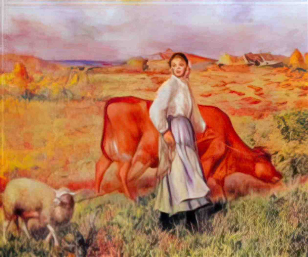 Pierre Auguste Renoir shepherdess 1887 Art A4 Photo Print