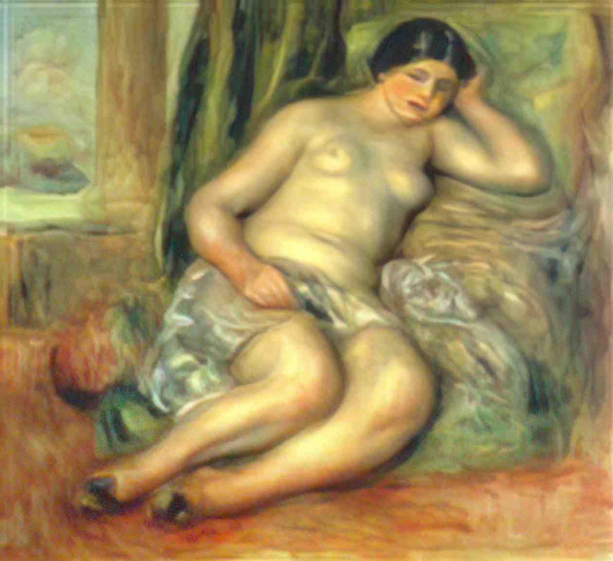 Pierre Auguste Renoir sleeping odalisque odalisque with babouches 191 Art A4 Photo Print