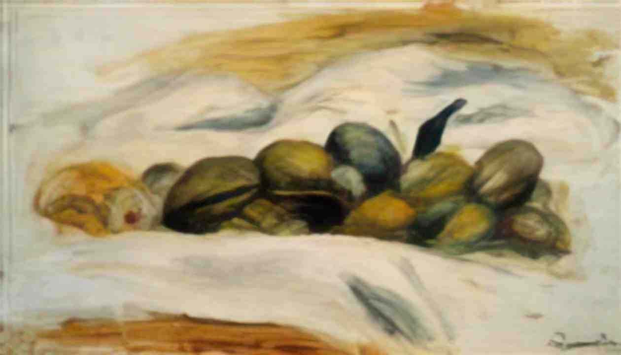 Pierre Auguste Renoir still life almonds and walnuts 1905 Art A4 Photo Print