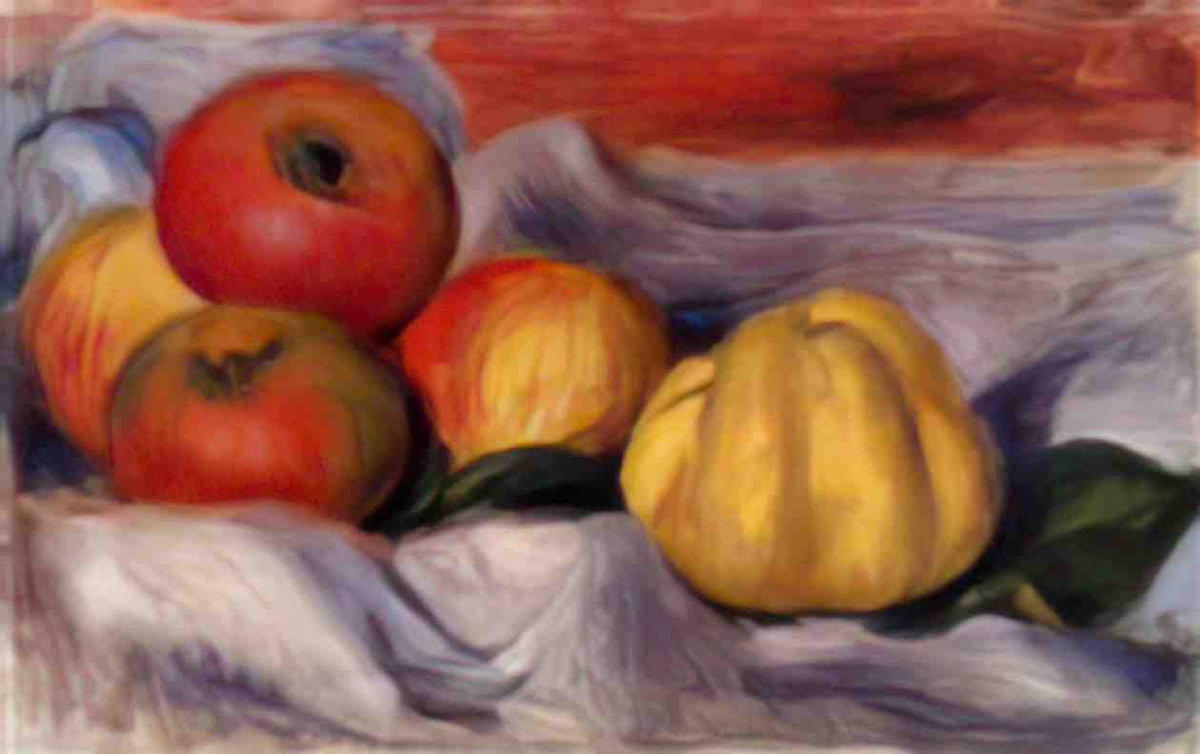 Pierre Auguste Renoir still life with apples Art A4 Photo Print
