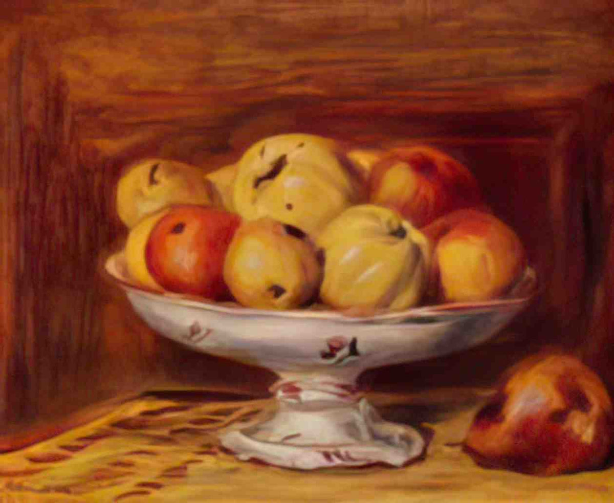 Pierre Auguste Renoir still life with apples and pears 1903 Art A4 Photo Print