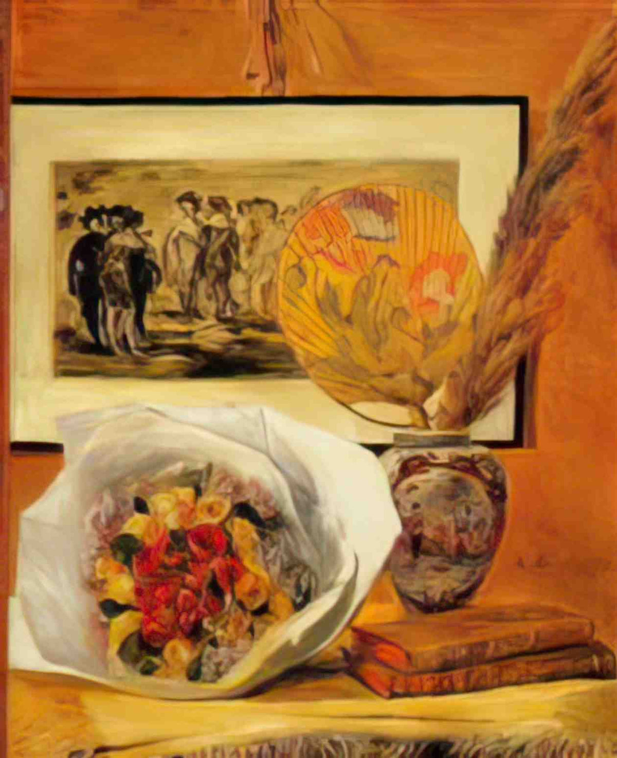 Pierre Auguste Renoir still life with bouquet 1871 Art A4 Photo Print