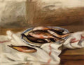 Pierre Auguste Renoir still life with fish Art A4 Photo Print