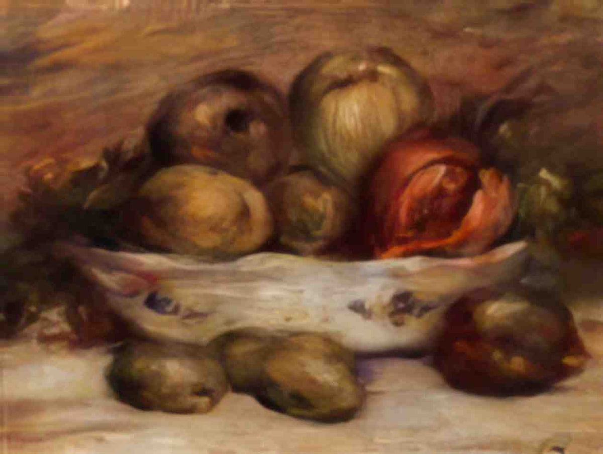 Pierre Auguste Renoir still life with fruit 2 Art A4 Photo Print