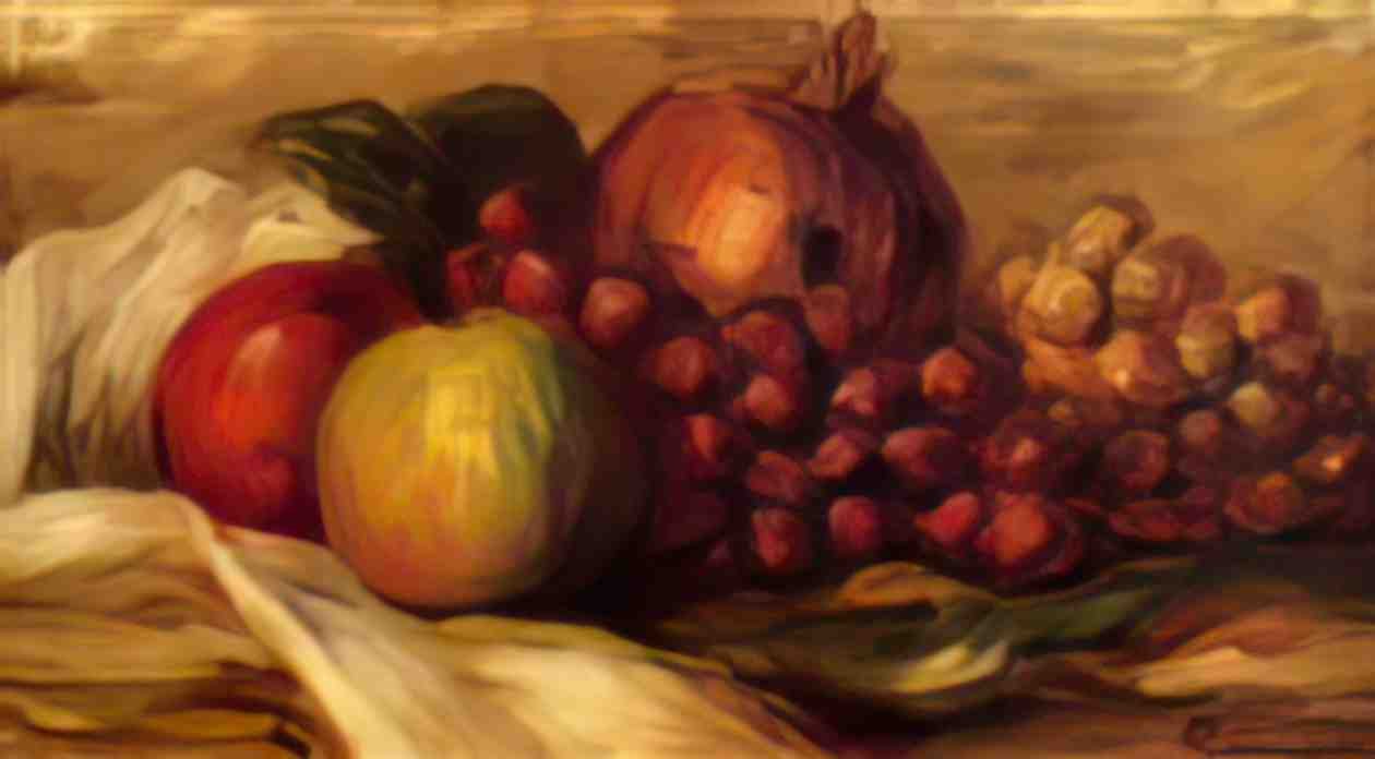 Pierre Auguste Renoir still life with fruit 3 Art A4 Photo Print