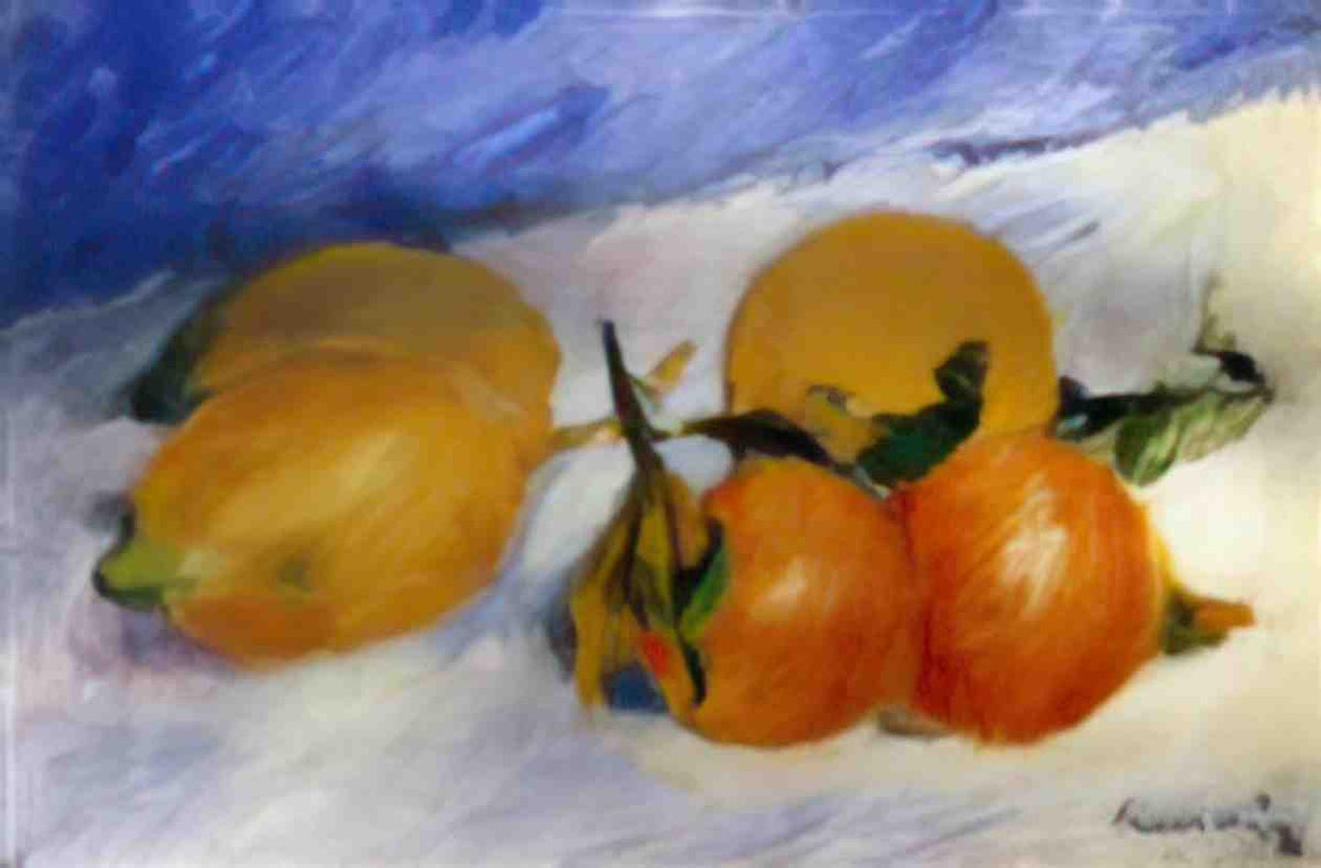 Pierre Auguste Renoir still life with lemons and oranges 1881 Art A4 Photo Print