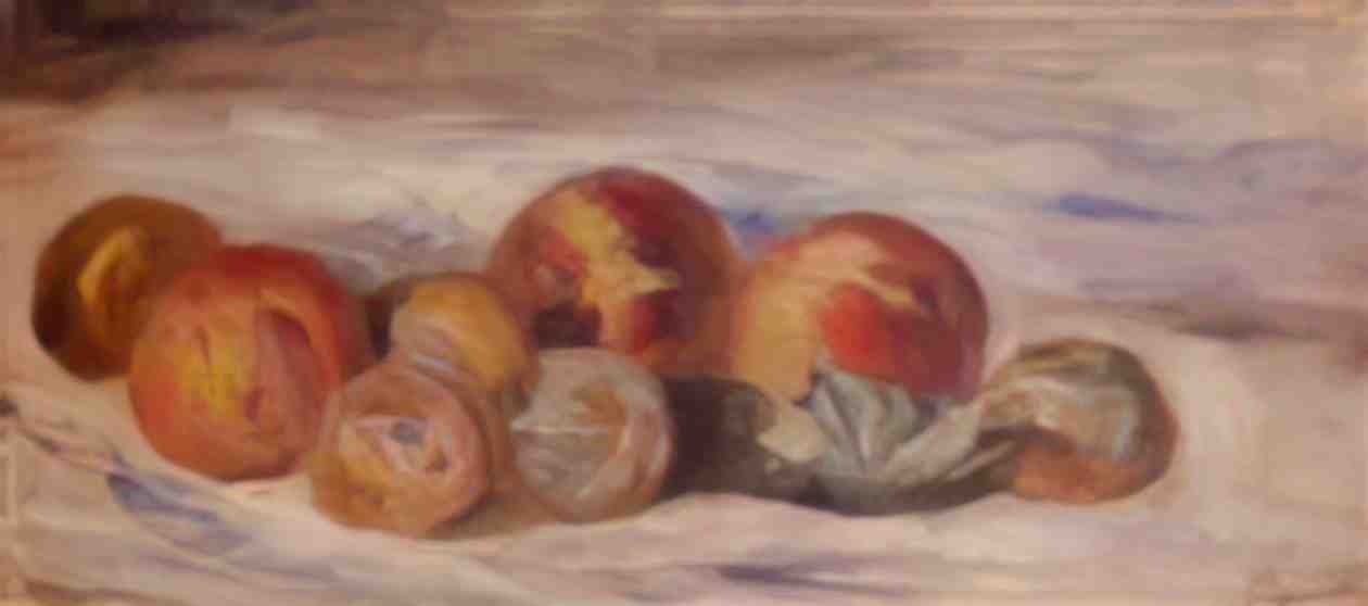 Pierre Auguste Renoir still life with peaches 1 Art A4 Photo Print