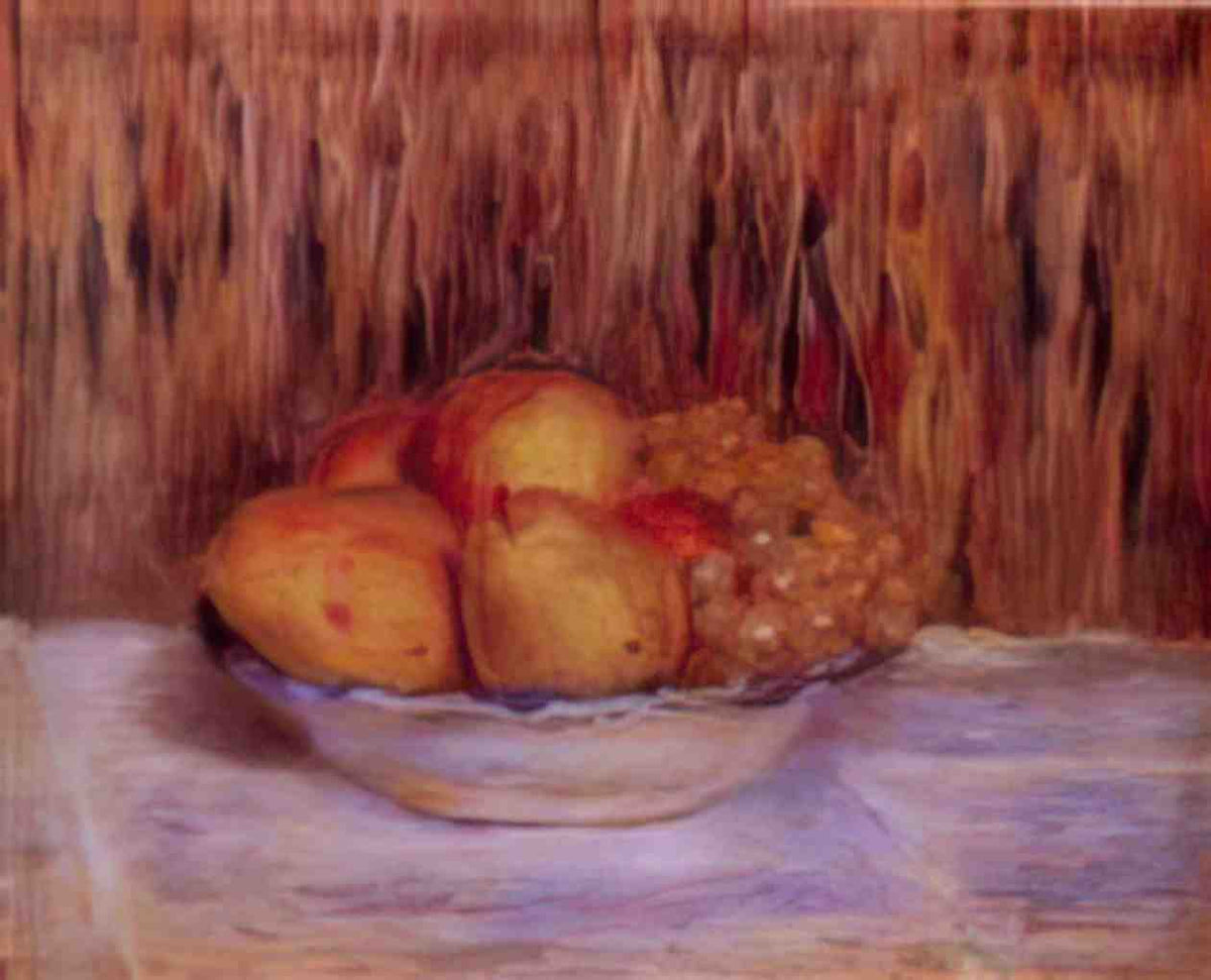 Pierre Auguste Renoir still life with pears and grapes Art A4 Photo Print
