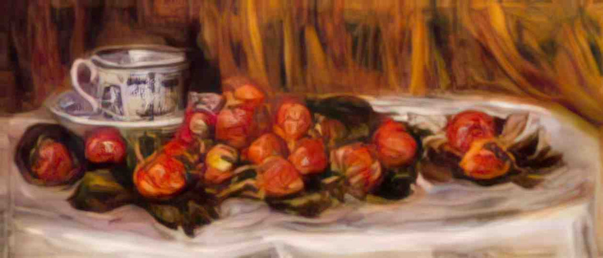 Pierre Auguste Renoir still life with strawberries 1 Art A4 Photo Print