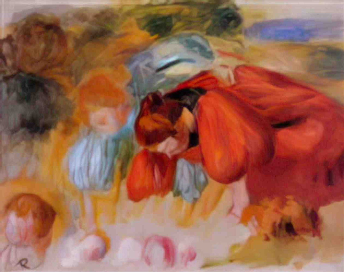 Pierre Auguste Renoir study for the croquet game 1892 Art A4 Photo Print