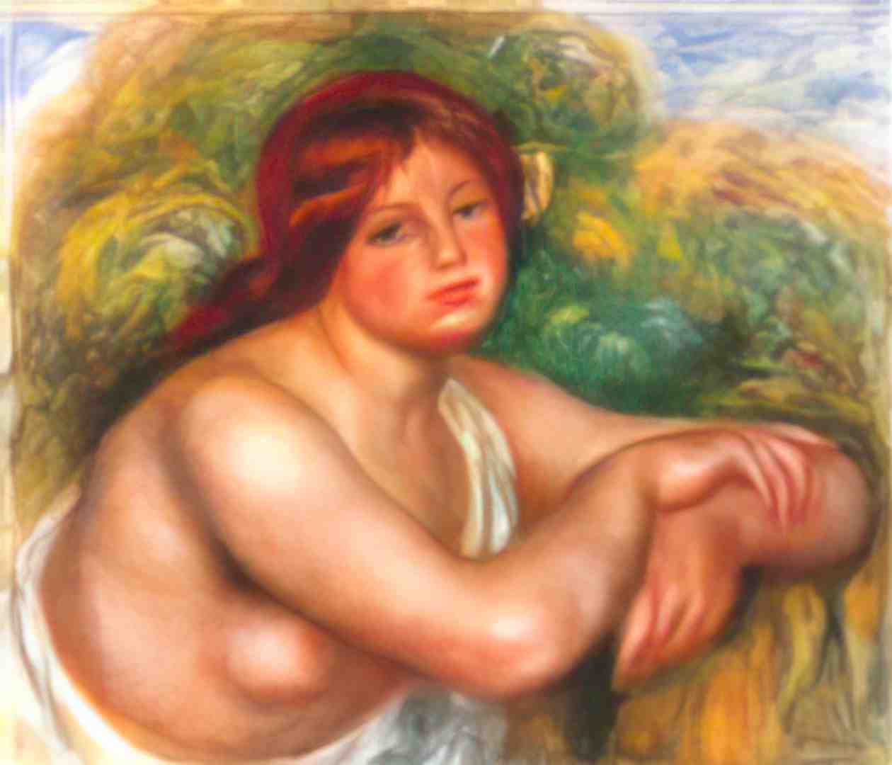 Pierre Auguste Renoir study of a nude Art A4 Photo Print
