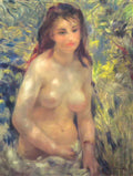 Pierre Auguste Renoir study torso sunlight effect Art A4 Photo Print
