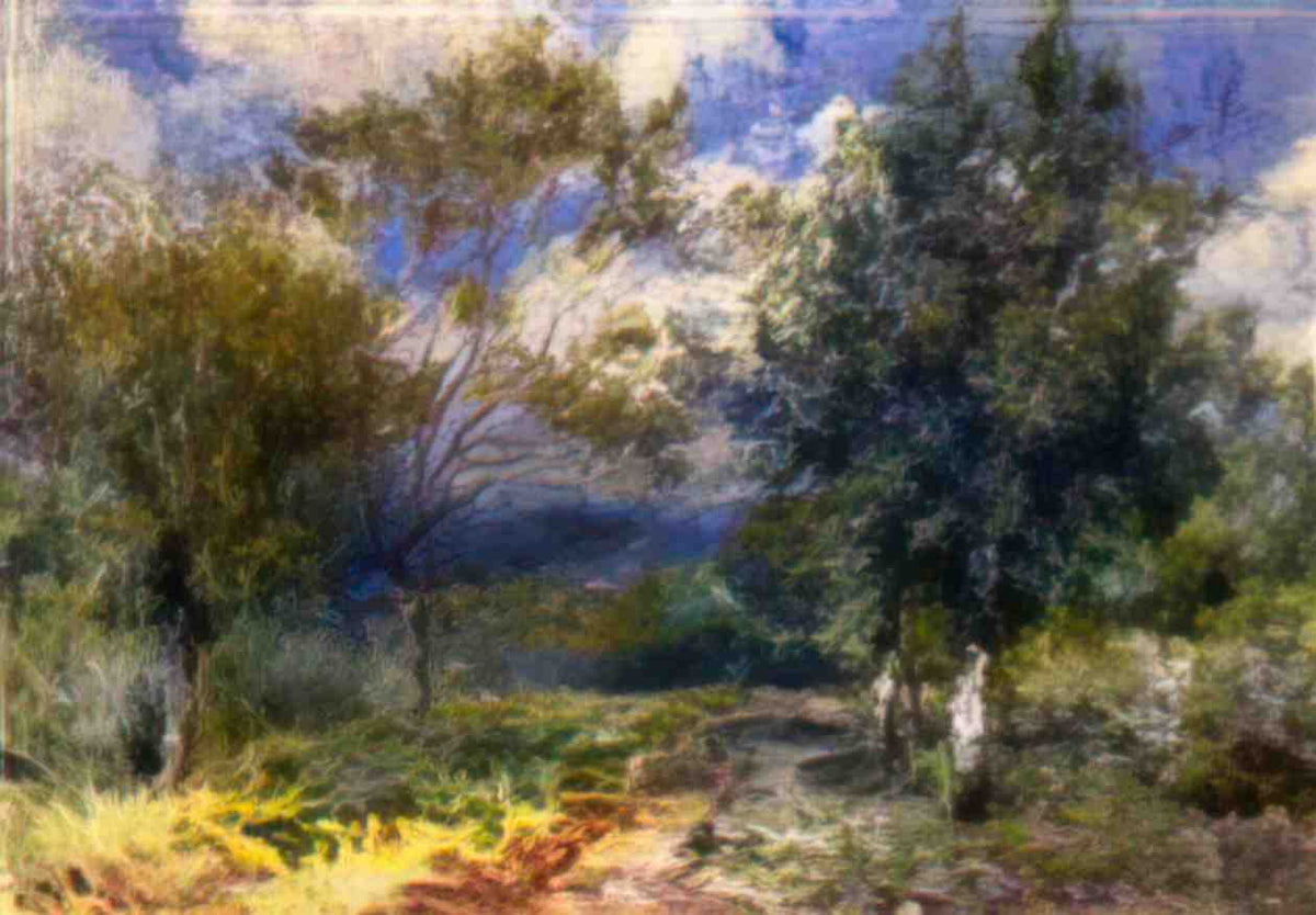 Pierre Auguste Renoir sunny landscape Art A4 Photo Print