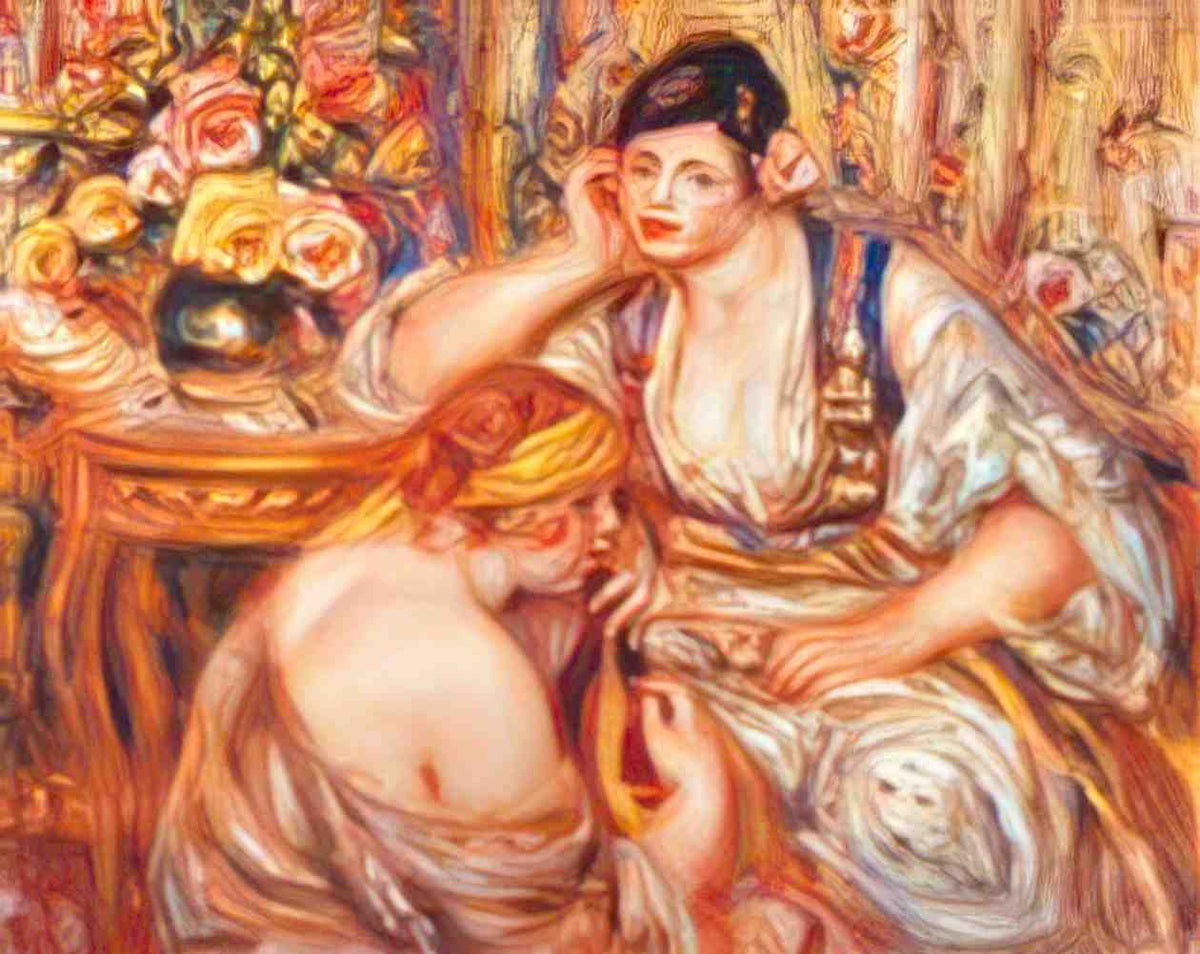Pierre Auguste Renoir the agreement 1919 Art A4 Photo Print