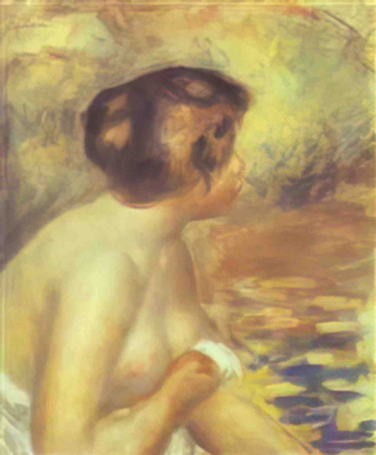 Pierre Auguste Renoir the bather Art A4 Photo Print