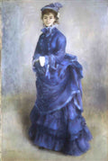 Pierre Auguste Renoir the blue lady 1874 Art A4 Photo Print
