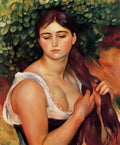 Pierre Auguste Renoir the braid suzanne valadon 1886 Art A4 Photo Print