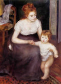 Pierre Auguste Renoir the first step 1876 Art A4 Photo Print