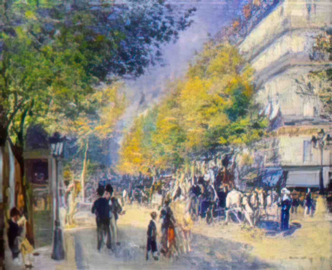 Pierre Auguste Renoir the great boulevards 1875 Art A4 Photo Print