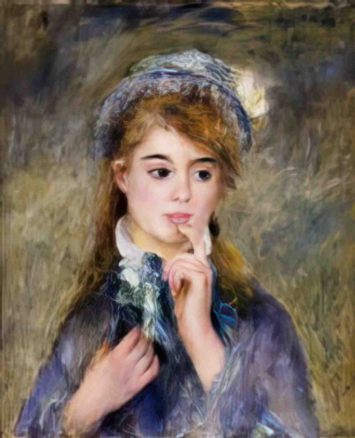 Pierre Auguste Renoir the ingenue 1877 Art A4 Photo Print