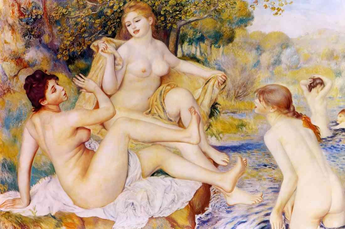 Pierre Auguste Renoir the large bathers 1887 A4 Photo Print