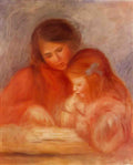 Pierre Auguste Renoir the lesson Art A4 Photo Print