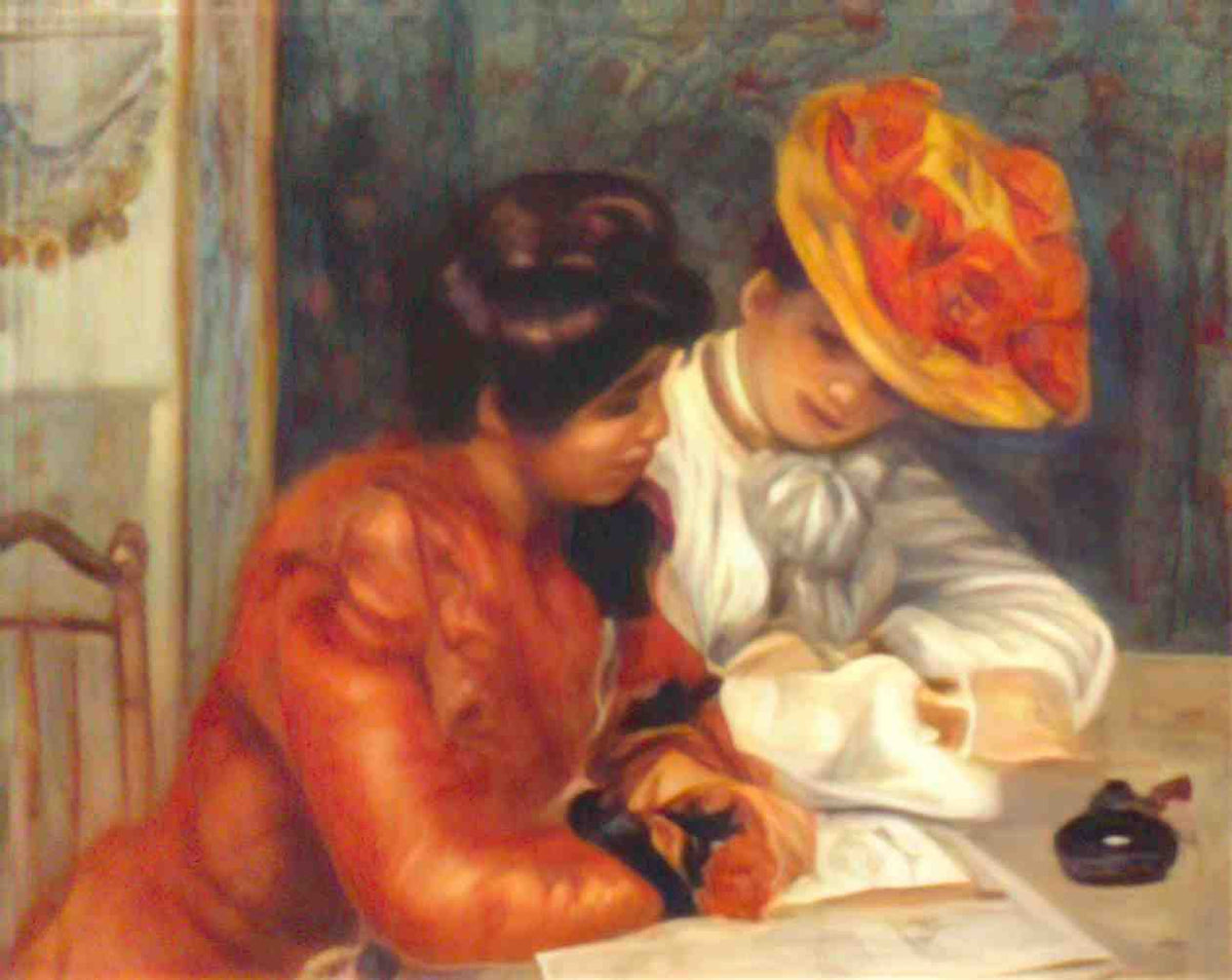 Pierre Auguste Renoir the letter 1900 Art A4 Photo Print