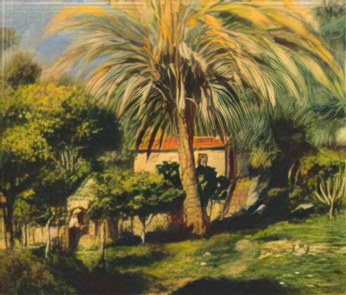 Pierre Auguste Renoir the palm tree 1902 Art A4 Photo Print