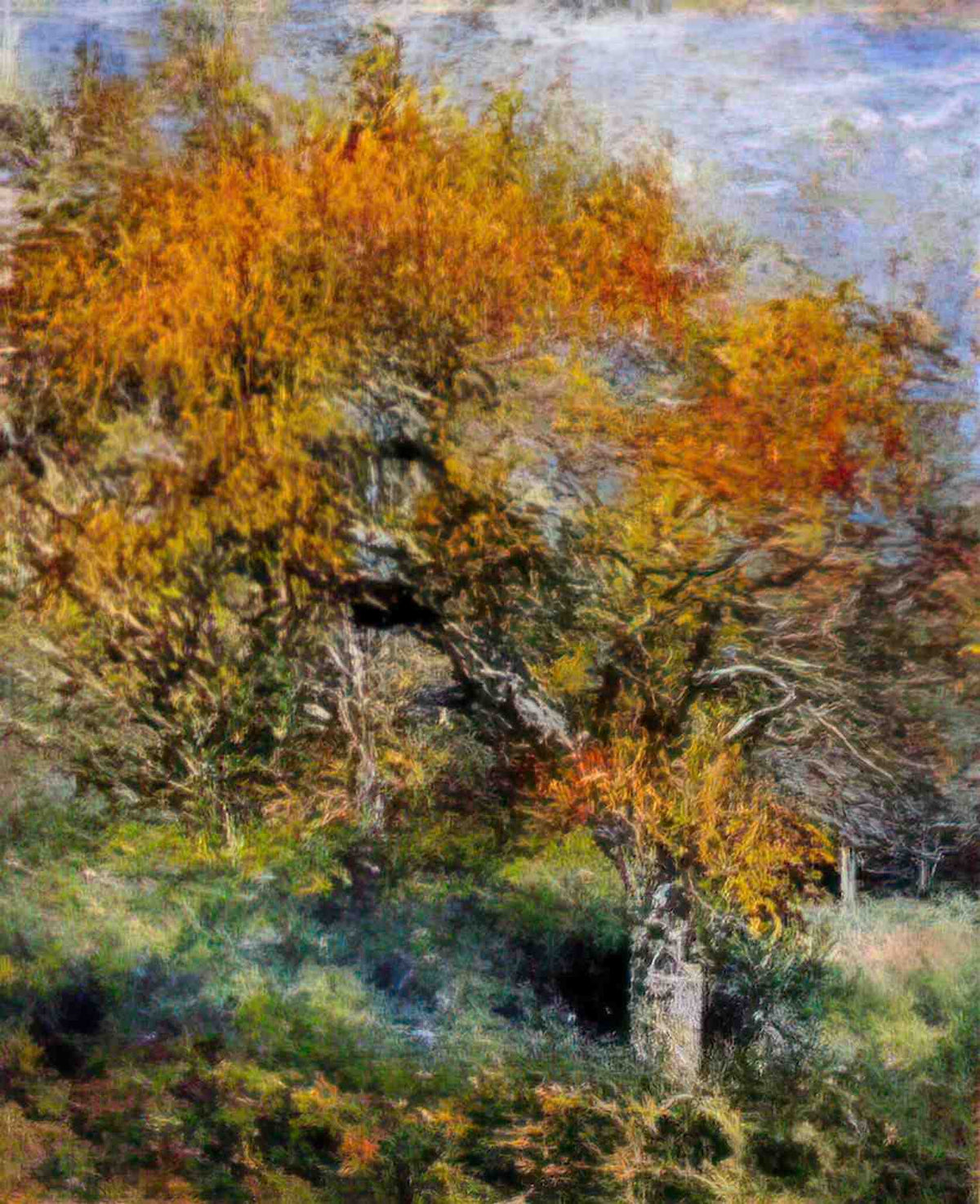 Pierre Auguste Renoir the pear tree 1889 Art A4 Photo Print