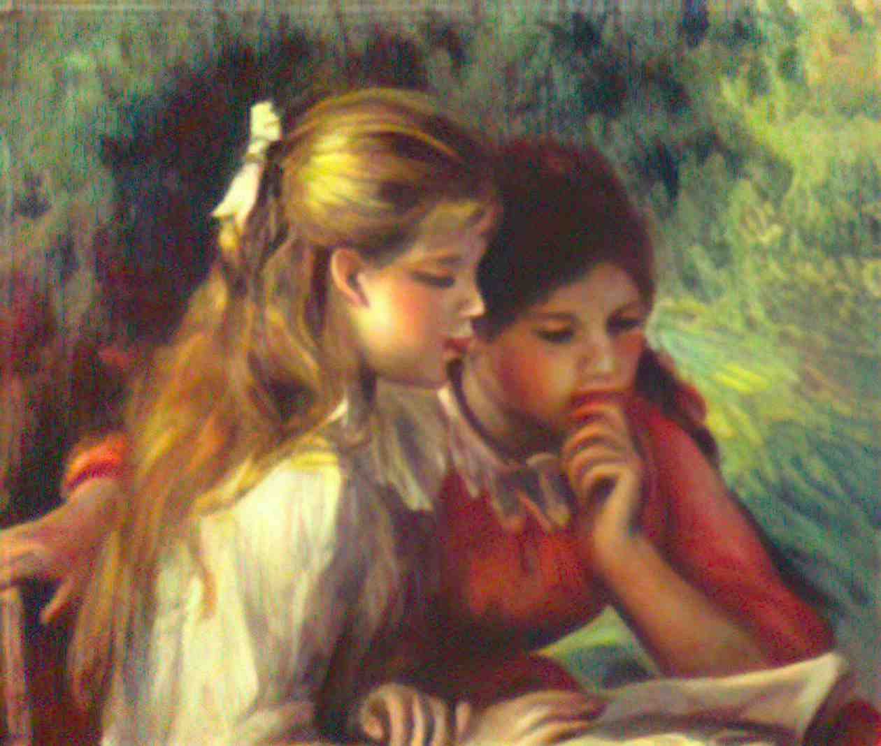 Pierre Auguste Renoir the reading Art A4 Photo Print
