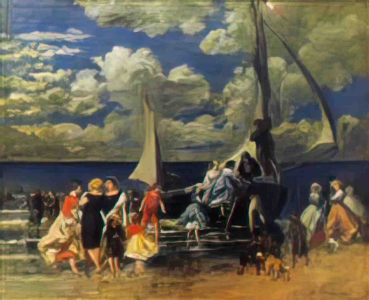 Pierre Auguste Renoir the return of the boating party 1862 Art A4 Photo Print