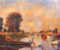 Pierre Auguste Renoir the seine at argenteuil 1888 Art A4 Photo Print