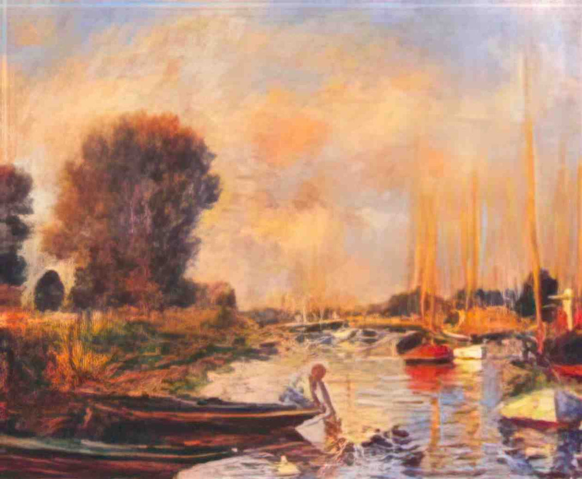 Pierre Auguste Renoir the seine at argenteuil 1888 Art A4 Photo Print