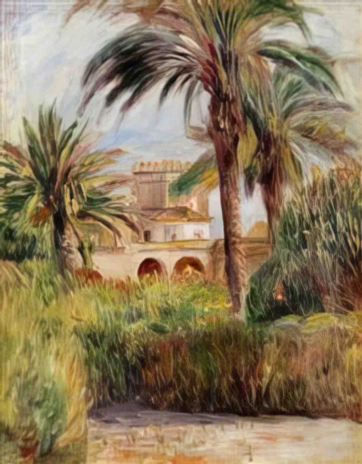 Pierre Auguste Renoir the test garden in algiers 1882 Art A4 Photo Print