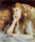 Pierre Auguste Renoir the thinker 1877 Art A4 Photo Print