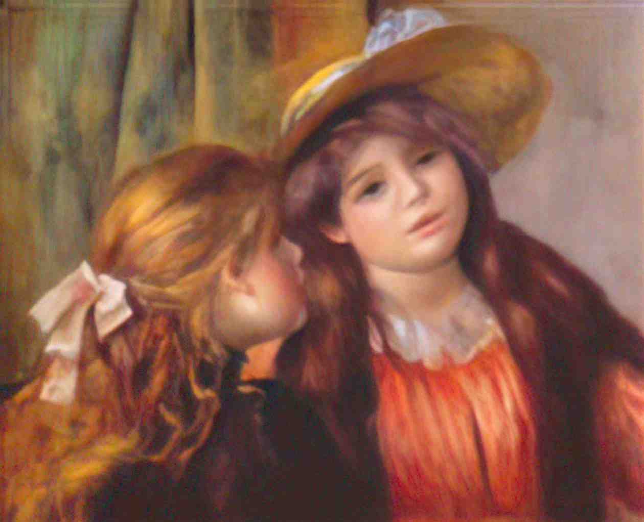 Pierre Auguste Renoir two girls 1892 Art A4 Photo Print