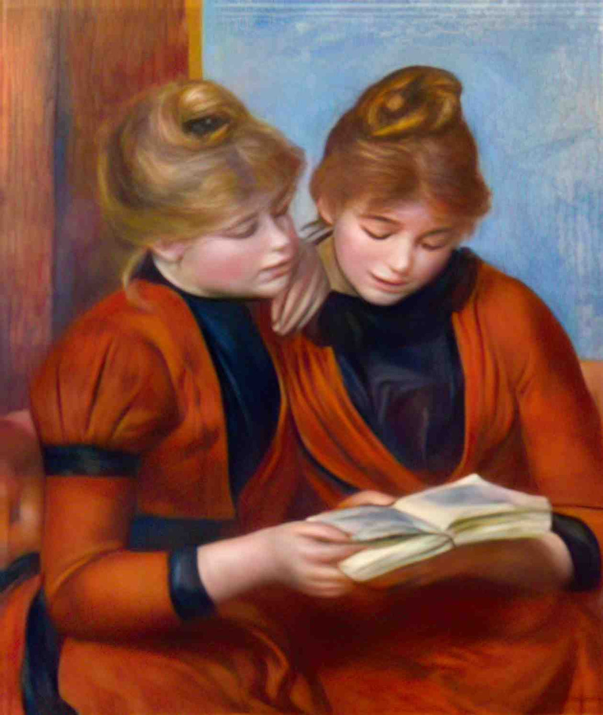 Pierre Auguste Renoir two sisters 1889 Art A4 Photo Print
