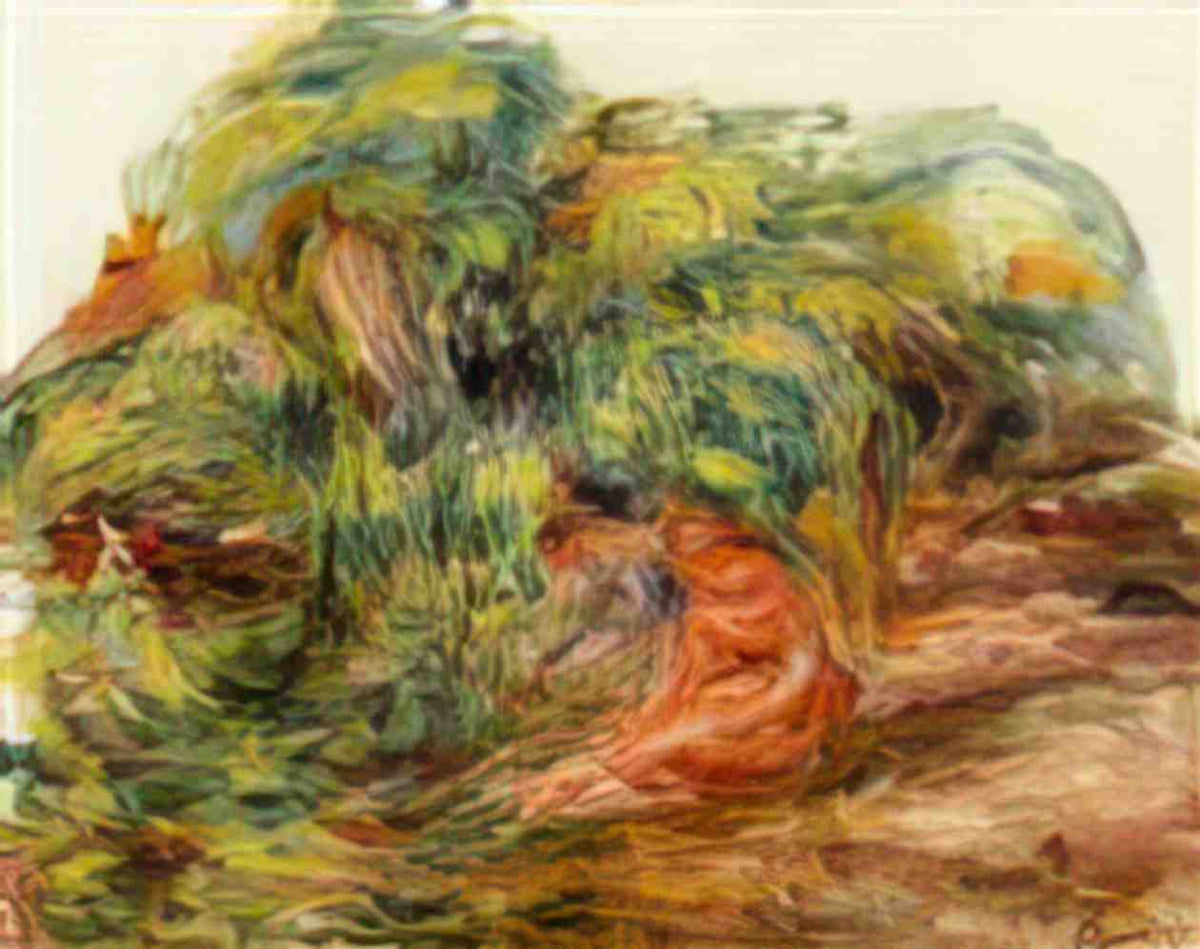 Pierre Auguste Renoir two woman in a garden Art A4 Photo Print