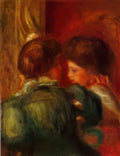 Pierre Auguste Renoir two women s heads the loge 1903 Art A4 Photo Print