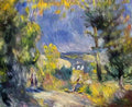 Pierre Auguste Renoir view close to antibes Art A4 Photo Print