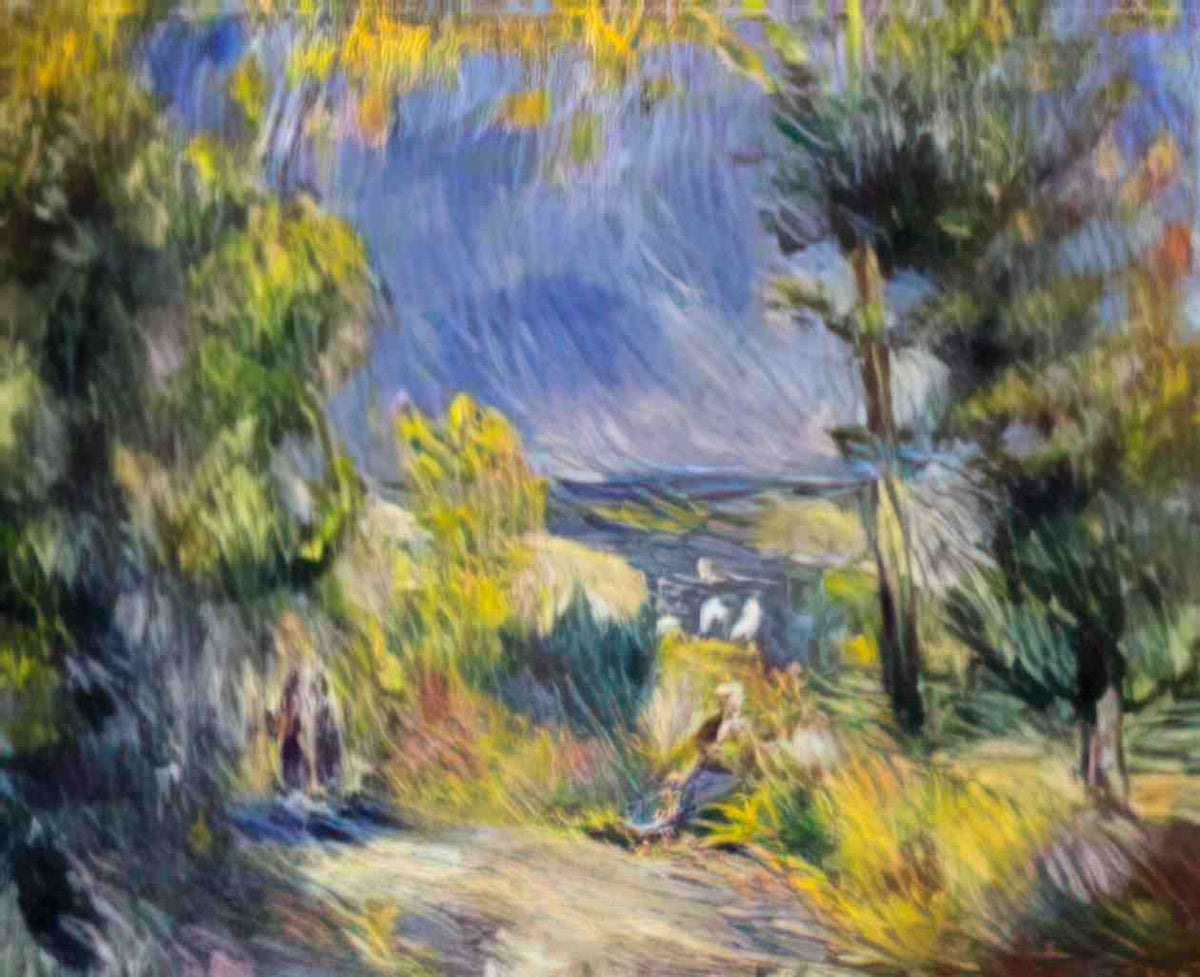 Pierre Auguste Renoir view close to antibes Art A4 Photo Print