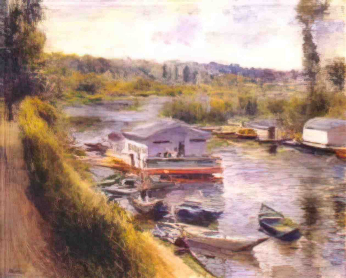 Pierre Auguste Renoir washhouse at lower meudon 1875 Art A4 Photo Print