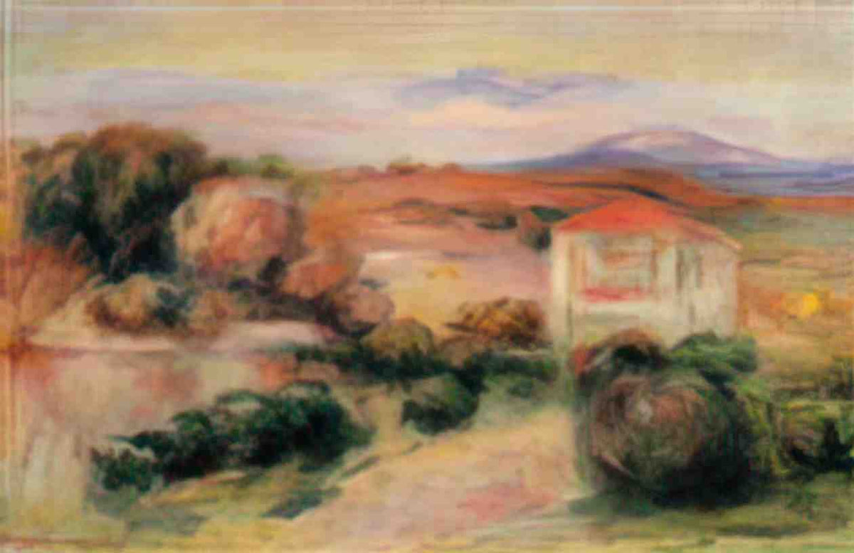 Pierre Auguste Renoir white houses Art A4 Photo Print