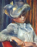 Pierre Auguste Renoir woman in a hat 1895 Art A4 Photo Print