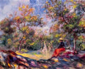 Pierre Auguste Renoir woman in a landscape Art A4 Photo Print