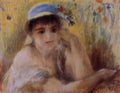 Pierre Auguste Renoir woman in a straw hat 1880 Art A4 Photo Print
