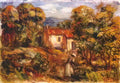 Pierre Auguste Renoir woman picking flowers 1912 Art A4 Photo Print